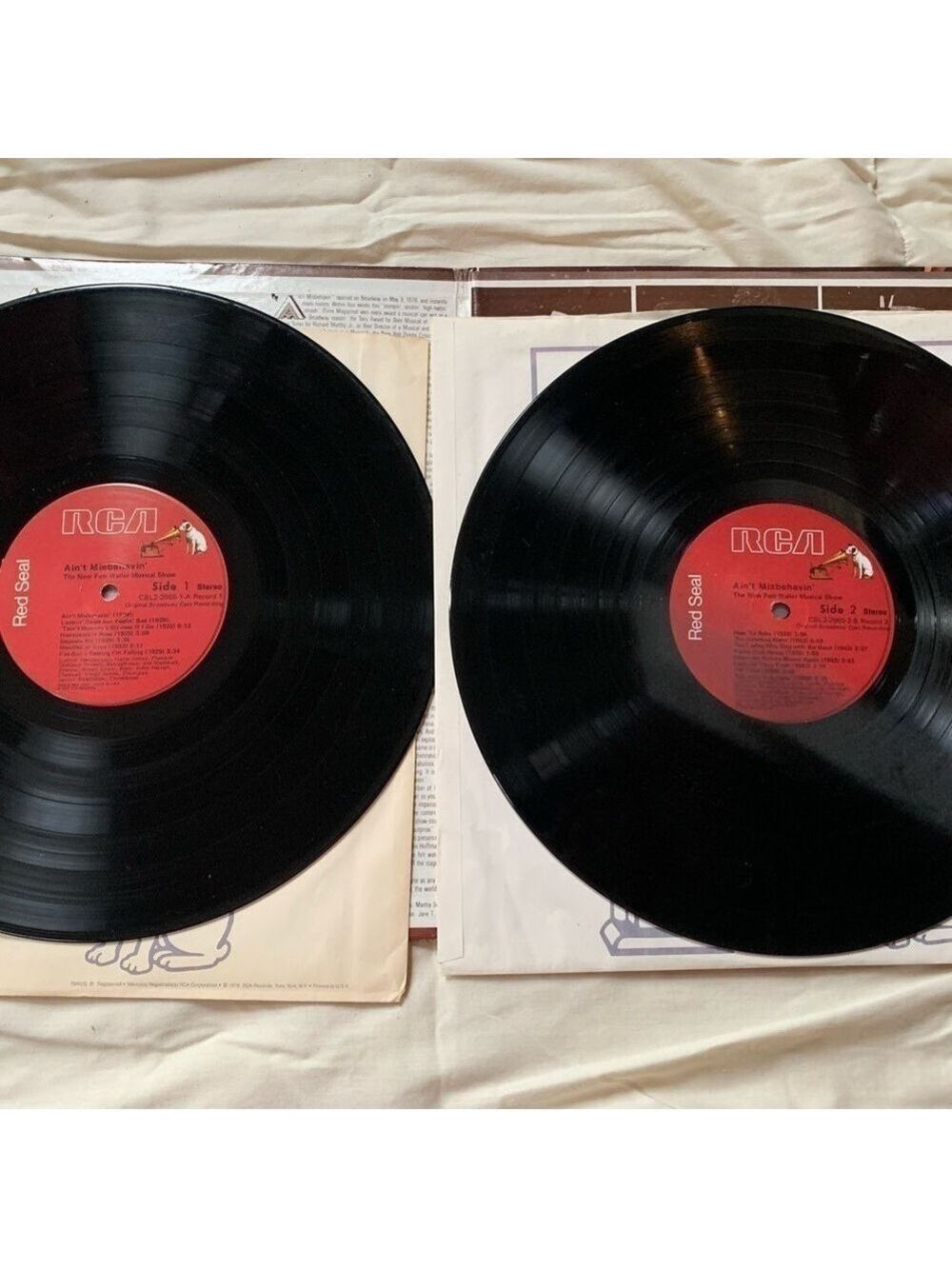 Vintage 1978 RCA 2 Record Set Original Broadway Cast Recording Ain't Misbehavin' - Picture 2 of 7